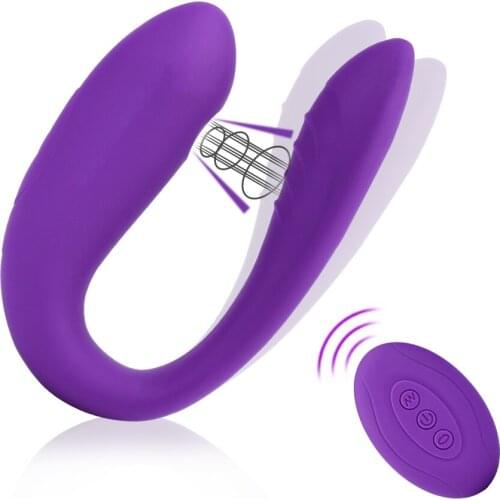 Sucking Dildo Vibrator 10 Intense Modes Sex Toy for Women U Shape G Spot Clitoris Stimulator with Remote Control Sex Toys Adult