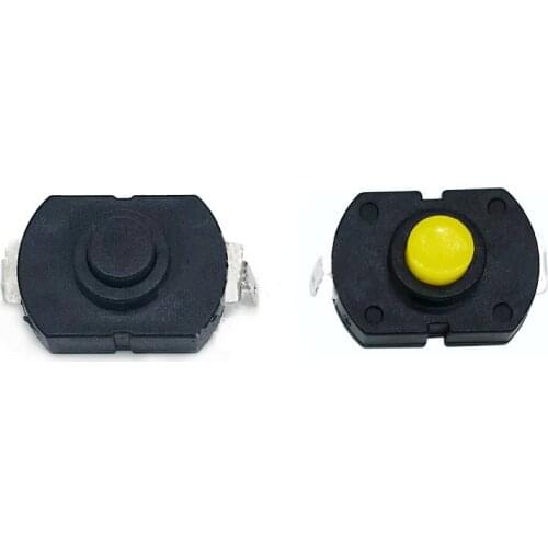 JOYING LIANG Flashlight On And Off 23C Pin Power Switch Self-Locking Button Switches 9.5mm High