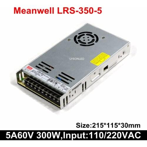 LRS-350-5 5V 60A Meanwell LRS-350 DC5V 300W Single Output Switching Power Supply