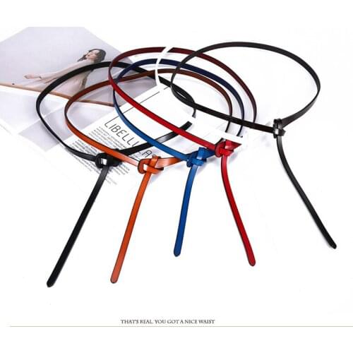 Kemeiqi Korean Fashion Decorative Thin Belt, Ladies Pu Casual Luxury Decorative Denim Pin Ladies Belts for Dress Luxury Brand