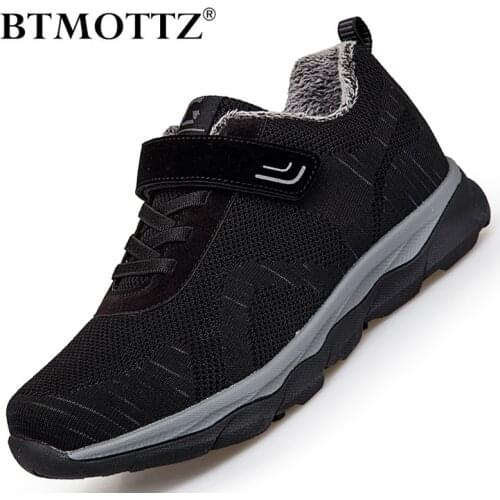 Winter Men Casual Shoes Keep Warm Plush Non-slip Sneaker Men Breathable Walking Shoes For Couple Comfortable Men Outdoor Shoes