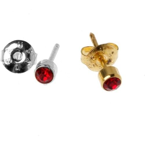 12 Pairs Gold No Pain Sterile Ear Piercing Earrings Set Gun Piercer Tool Kit Hypoallergenic Mini CZ Studs Jewelry Disposable