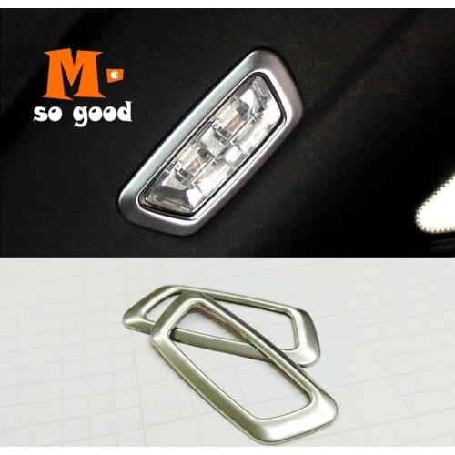 Stainless steel Auto Accessories Styling 2016 2017 2018 For Mercedes Benz GLC Car Trunk Backup Box Reading Lampshade Cover Trim