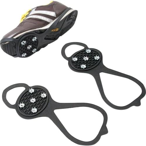 Non-slip Snow Cleats Shoes Boots Cover Step Ice Spikes Grips Crampons For Hiking Helps Reduce the Risk of Falls & Injurie