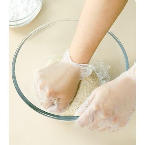 9 12 Inch Transparent PVC Food Grade Household Cleaning Housework Work Gloves