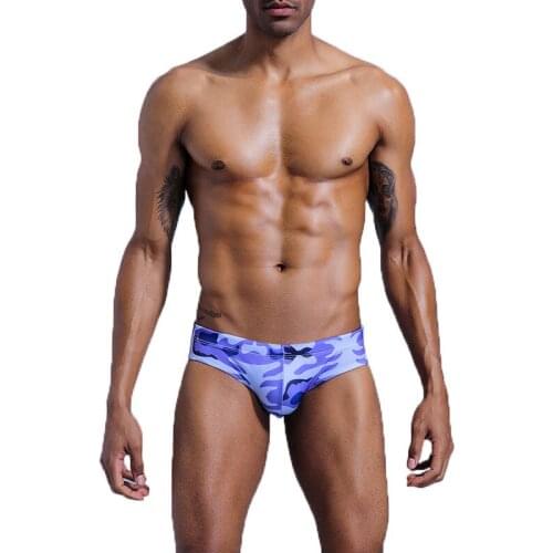 Tight Padded Swim Trunks New Camouflage Mens Swimsuit Printed Low Waist Swimming Short For Men Swimwear Boxer Quick Dry Briefs