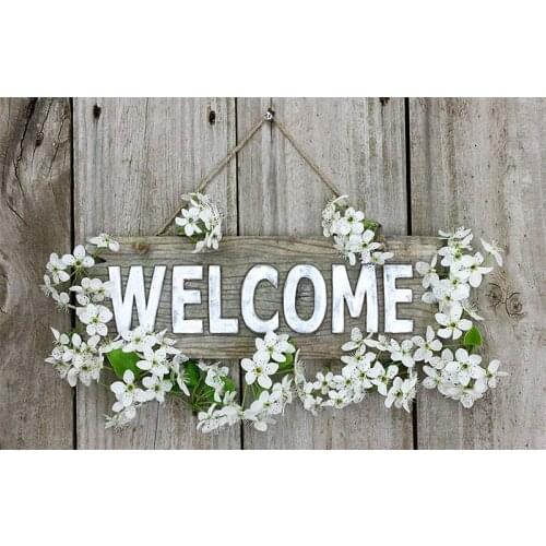 Full Square/Round Drill 5D DIY Diamond Painting WELCOME Landscape scenery Embroidery Cross Stitch Wall sticker Home Decor gift