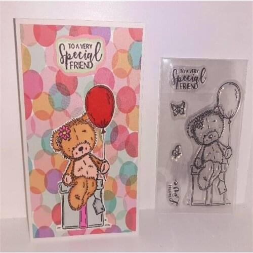 Cute Animal Little Bear Clear Stamps for Scrapbooking and Card Making Paper Craft 2020 New Transparent Silicone