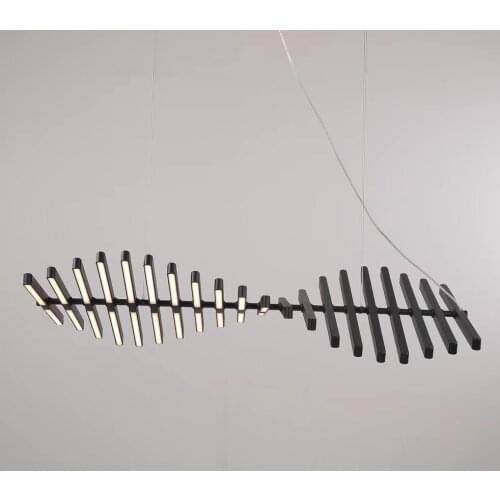 Rhythm Horizontal Lamp Modern LED Chandelier light Nordic Office Pendant lamps living room home hanging light fixture Lampara