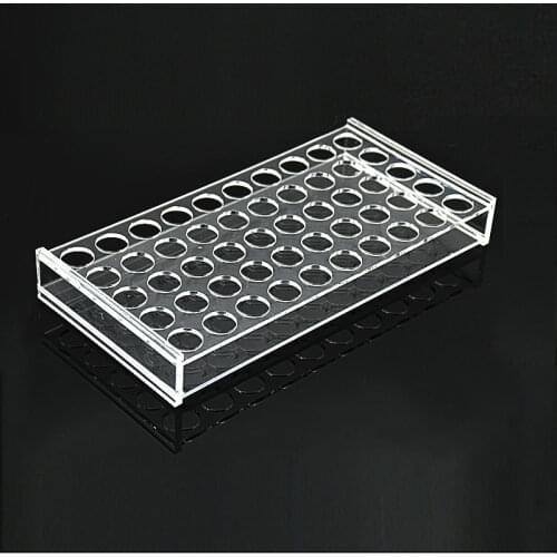 20/30/40/60ml Plexiglass Chromatography vial stand for place 50 vials analytical bottle, holder for sample bottle Aperture 28mm