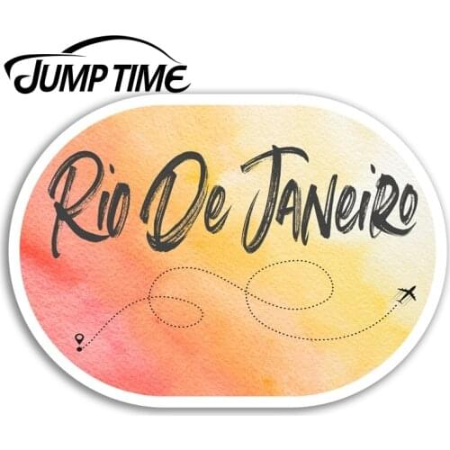 Jump Time for Rio De Janeiro Vinyl Stickers Brazil Sticker Luggage Laptop Truck Window Bumper Decal Waterproof Accessories