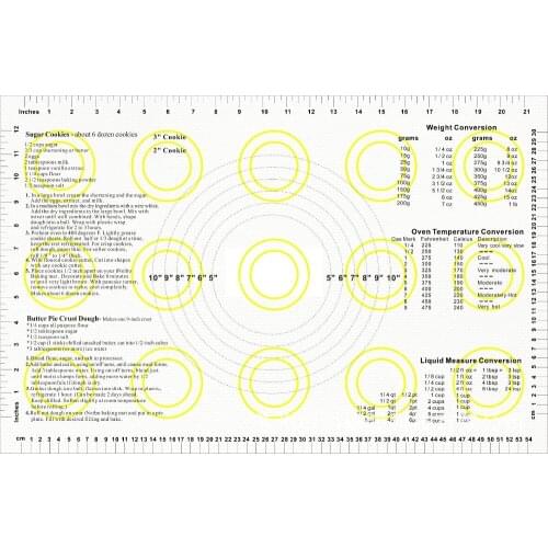 High Quality Silicone Kneading Mat Pizza Flour Dough Mat With Scale Large Size Pastry Baking Silicone Mats