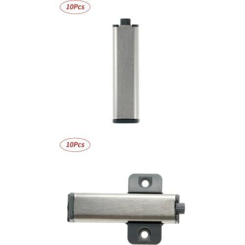 10 Magnetic Doorstop Stainless Steel Open Touch Door Stopper Silent Cupboard Cabinet Damper Furniture Drawer Door Stop Hardware