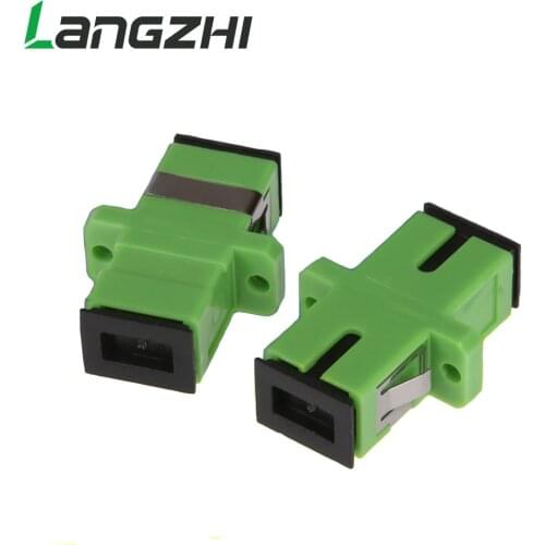 200 pcsTelecom Grade SC/APC Optical Fiber Connector Adapter Coupler Flange Special LSZH fiber splicer