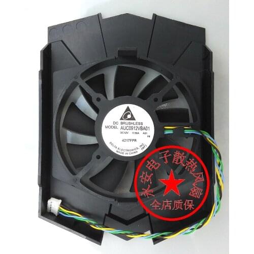 Delta Electronics AUC0912VBA01 DC 12V 0.50A 4-Wire Server Frameless Cooling Fan