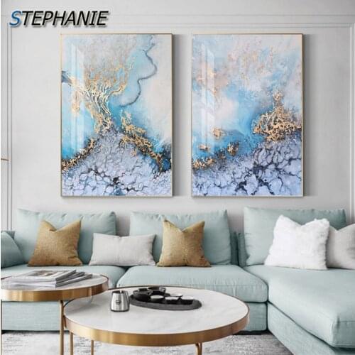 Abstract Amazing Purple Canvas Painting Modern Dreamy Sky Poster n Print Big Wall Art Picture for Bedroom Nordic Tableaux Poster