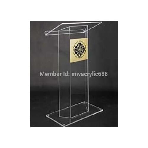 Free Shipping Beautiful Easy Cheap Detachable Acrylic Podium Pulpit Lectern