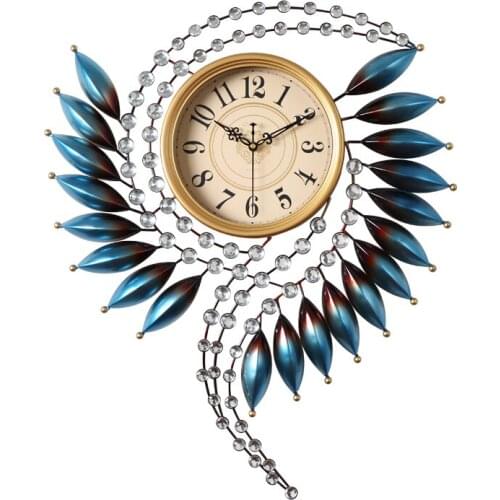 Art Luxury Wall Clock Large Creative Modern Design Personality Metal Living Room Wall Clock Minimalist Home Decor Clock DL60WC