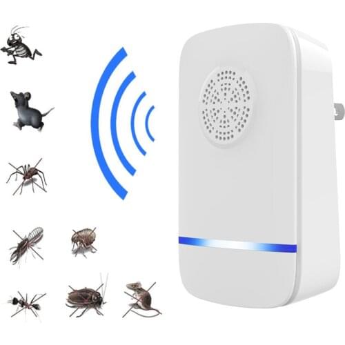 EU/US/AU/UK Plug Electronic Ultrasonic Anti Mosquito Repeller Killer Rodent Pest Bug Reject Rat Mouse Cockroach Pest Repellent