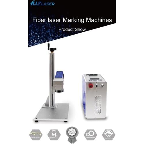 HJZ LASER Desktop 20W 30W 50W Metal Factory Price Fiber Laser Marker