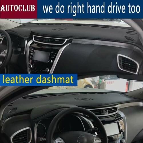 For Nissan Murano 2015 2016 2017 2018 2019 Leather Dashmat Dashboard Cover Dash Carpet Custom Car Styling sunshade LHD+RHD