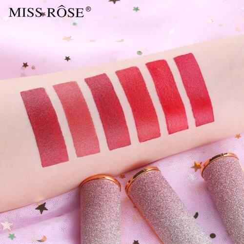 MISS ROSE Bright Star Lipstick Cosmetics Makeup Matte Moisturizing Waterproof Sweat proof Lipstick