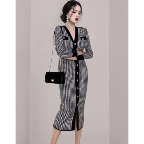 Merchall Fashionable Knitted Dresses