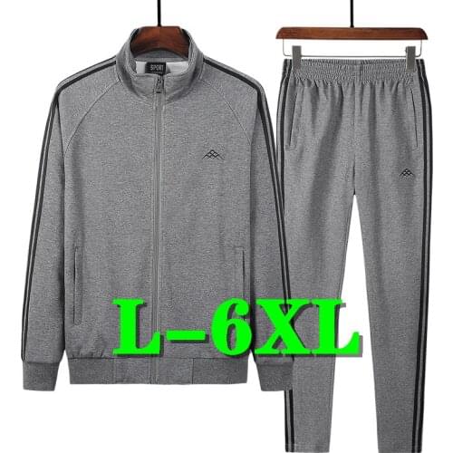 Men Jogging Sportswear Men'Clothing Tracksuit For Men Tops Oversize Pants 2 Piece Sweatshirt Sweatpants Autumn Track Suit Set