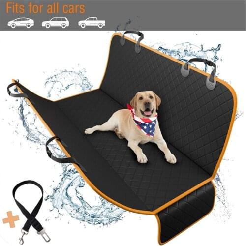 New Dog Carrier Dog Car Seat Cover Waterproof Pet Travel Car Rear Back Mat Cat Dogs Cushion Protector With Middle Seat Armrest