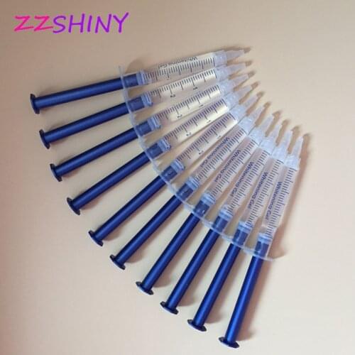 3ml Good result 44% peroxide teeth whitening gel led light dental bleaching syringe gel