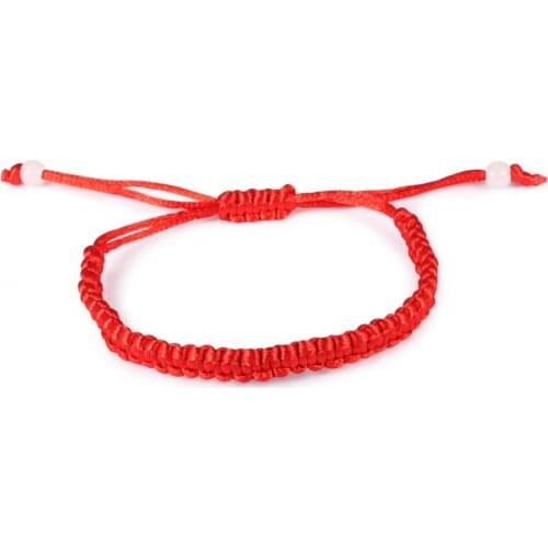 Charm Simple Red Rope Handmade Knitted Bracelets & Bangles For Women man Children Fashion unisex Jewelry Gift