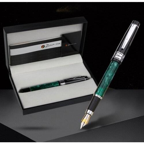 Picasso 915 Green Pimio Marble Celluloid Fountain Pen 22KGP Medium Nib Eurasian Feelings Gift Box Optional For Best Stationery