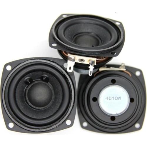 SOTAMIA 2Pcs 2.5 Inch Audio Sound Music Speaker Driver Inner Magnet 4 Ohm 10 W DIY Bass Multimedia Speaker For Home Theater