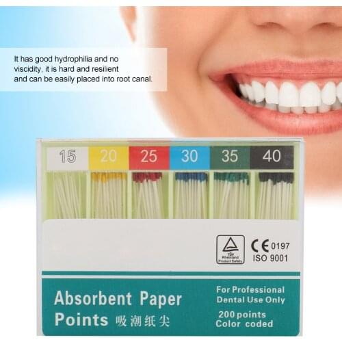 Dentistry Special Root Canal Cleaning Material Professional Endodontic Pure Cotton Absorbent Paper Point Dentist Tool 02 Taper