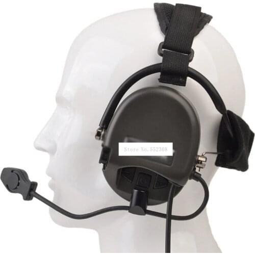 Z039 Military Headphone Tactical Communication Noise Reduction Headset For Paintball Airsoft Outdoor CS Wargame Hunting Shooting