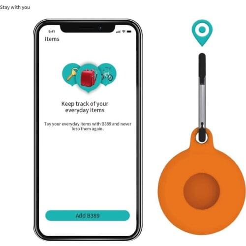 High Quality Silicone Protective Case For Apple Airtag Tracker Soft Rubber Keychain Case Holder