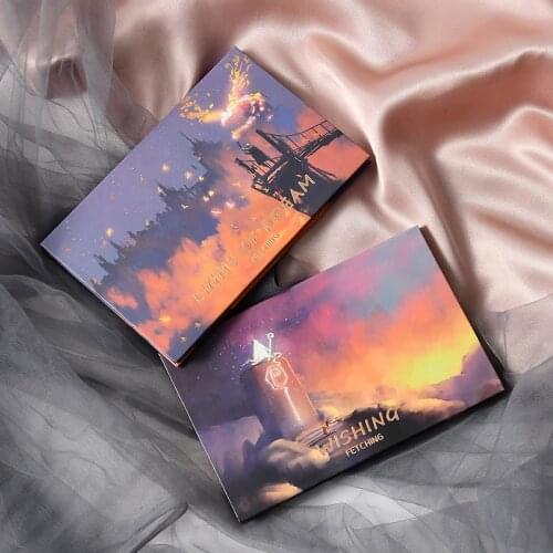 18Colors EyeShadow Plate Dreamers Wish Home Pearl with Brush Eye Shadow Fantasy Fairy Tale World Luminous Long-Lasting