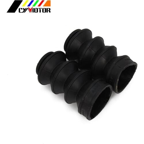 39MM Fork Dust Free Rubber Black Fork Gaiters Gators Boots Fits For Harley Sportster Dyna FX XL 883