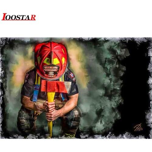 Diamond Painting Full Square/fireman Firefighter Drill 5D Daimond Embroidery Painting Cross Stitch Kit Rhinestone Painting
