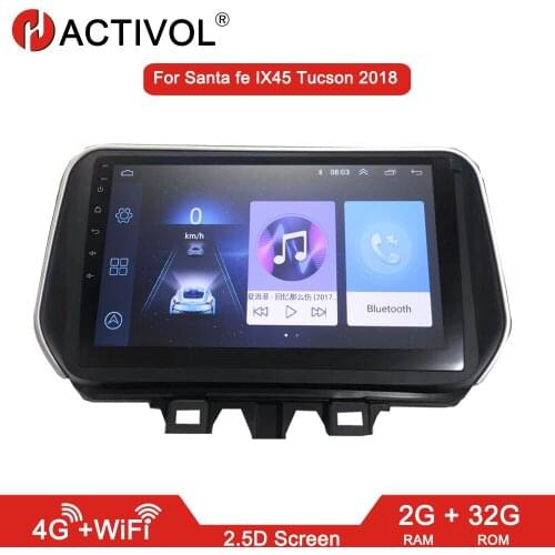 HACTIVOL 2G+32G Android 8.1 Car radio stereo for Hyundai Santa fe Tucson IX45 2018 car dvd player car accessories 4G internet