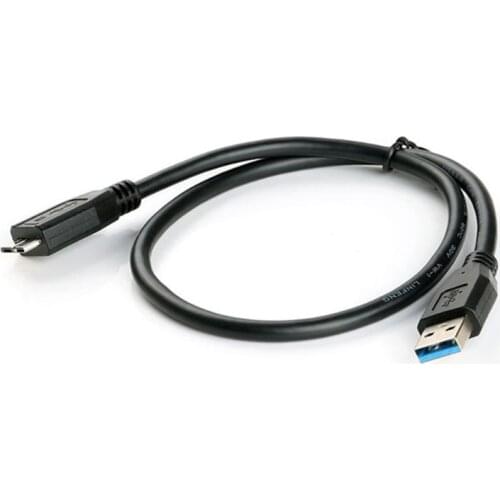 30CM Black Mini Portable USB 3.0 Male A To Micro B Data Cable Cord Lead Wire For External Hard Drive Disk
