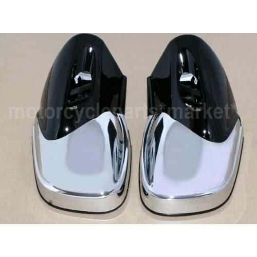 For BMW K1200 LT K1200M 1999 2000-2008 Pair ABS Chrome/Black Motorcycle Rearview Side Mirrors Left & Right Set