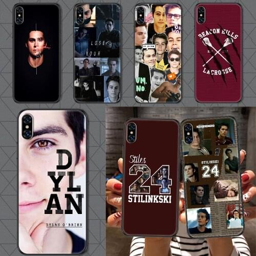 Dylan O'Brien Teen Wolf Phone Case Cover Hull For iphone 5 5s se 2 6 6s 7 8 12 mini plus X XS XR 11 PRO MAX black fashion shell