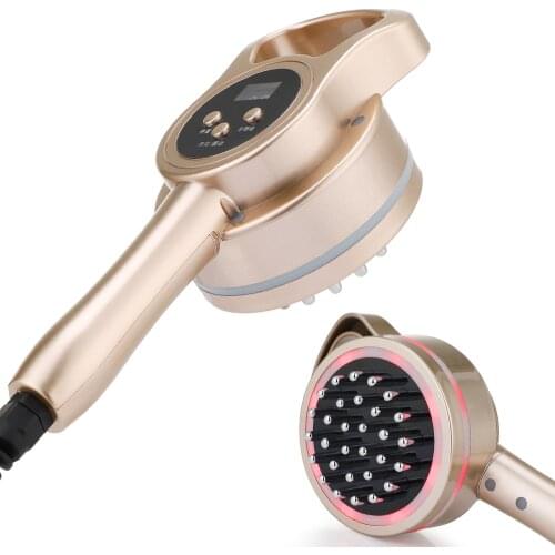 Electric Meridian Brush Infrared Heating Microcurrent Scraping Massage Tool Weight Loss Anti Cellulite Vibrate Massager US Plug