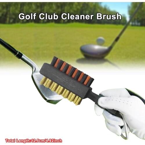 HOT Golf Club Brush Golf Groove Cleaning Brush 2 Sided Golf Putter Wedge Ball Groove Cleaner Kit Cleaning Tool Golf Accessories