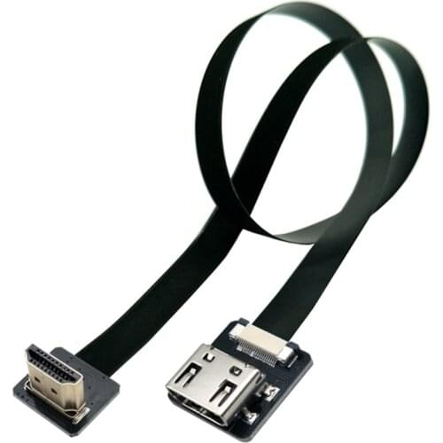 FPV HDMI-compatible Cable to Mini/Micro HDTV Adapter FPC Ribbon Flat Pitch for Multicopter Aerial Photography 0.2m 0.3m 0.5m