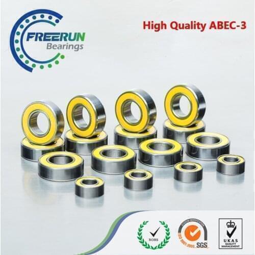 Provide Quality Yellow Rubber TEAM DURANGO DEX408 4WD W/STEERING BEARINGS RC CAR & Truck Bearings kit