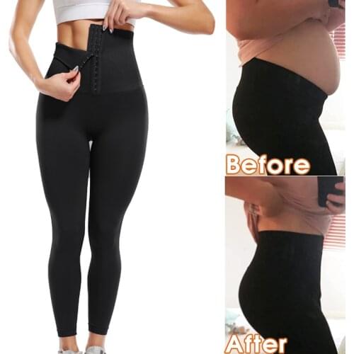 KIWI RATA Super High Waist Corset Leggings for Women with Adjustable Body Shaping Waist Cincher Corset Yoga Pants
