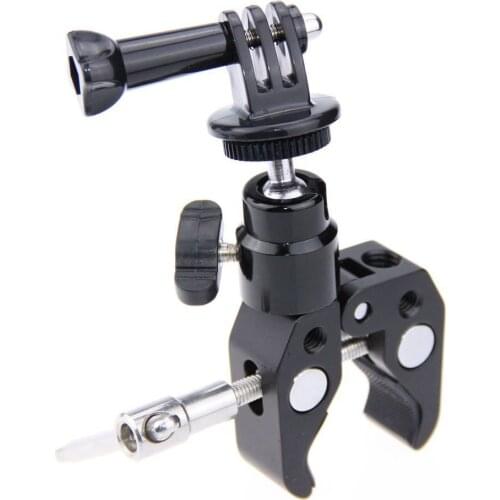 Rail Mount & Super Clamp Desktop Holder Mount for Gopro Hero 4 3 2 1