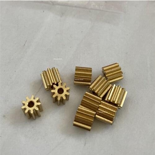 0.6M 9T 1.98MM 2MM Hole diameter Copper Gear (Gear thickness 3mm/6mm)